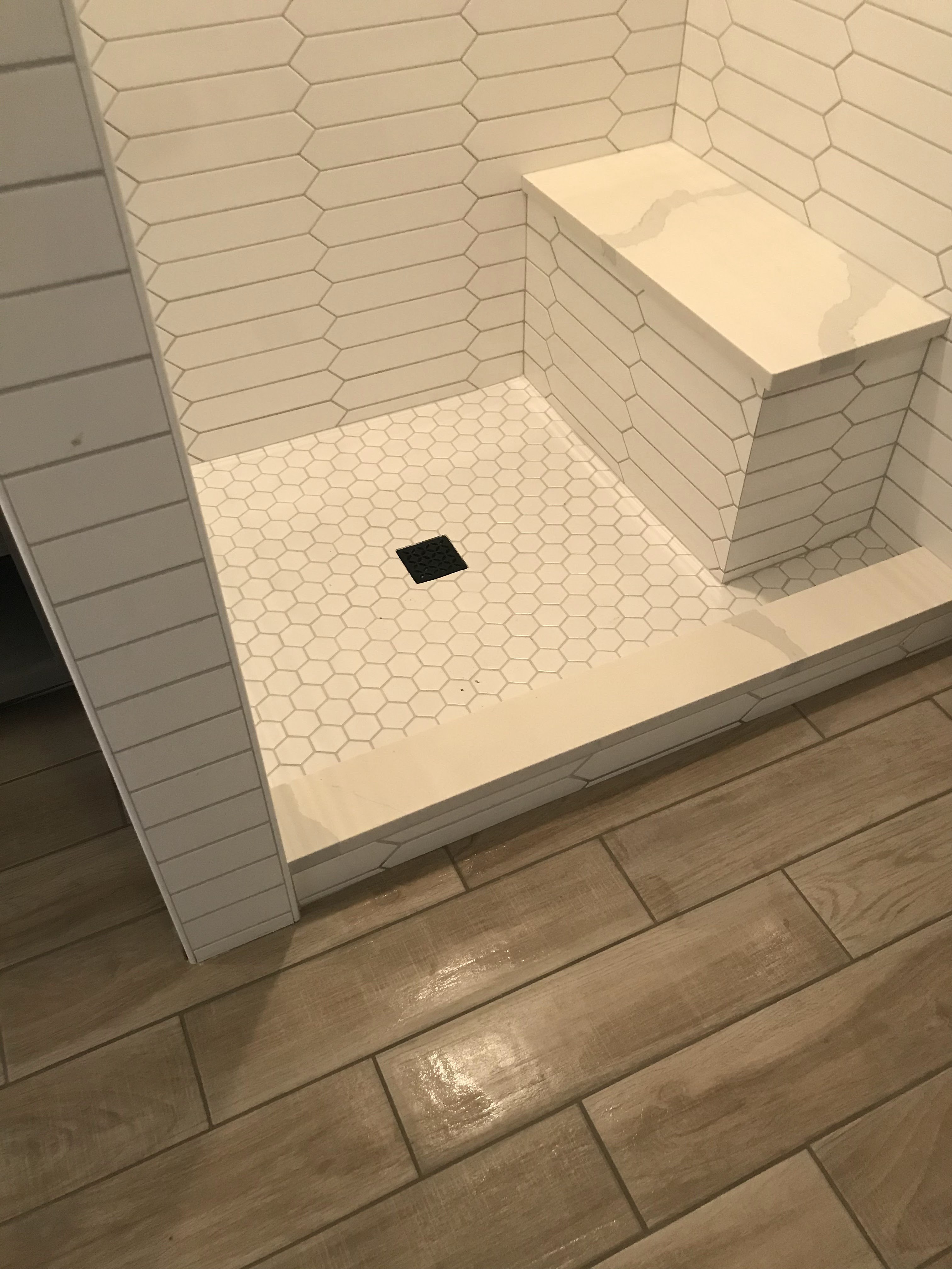 Custom tile shower installation in Bossier City Louisiana by 318 Tile Pro custom tile contractor